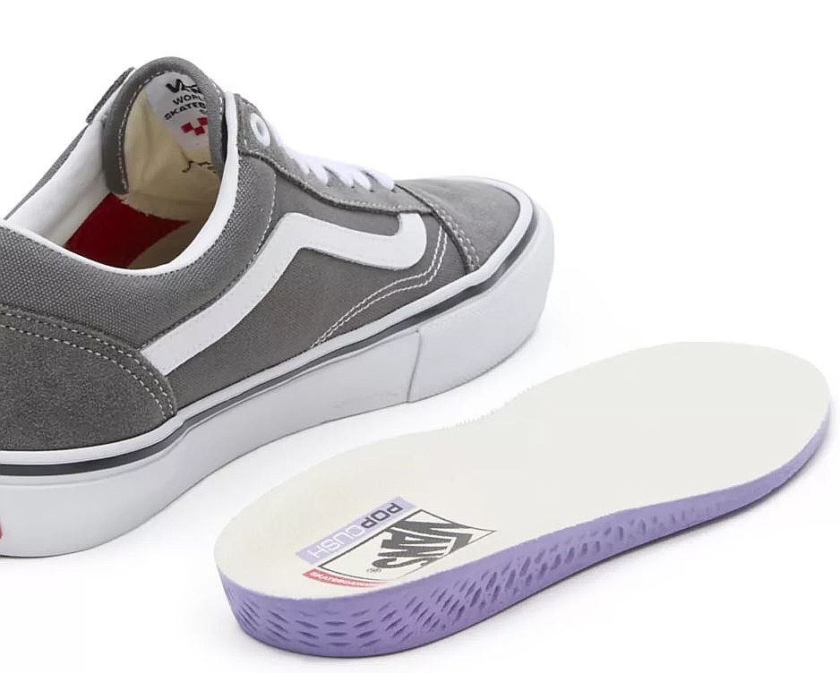 boty Vans Skate Old Skool - Pewter/White | Blackcomb.cz