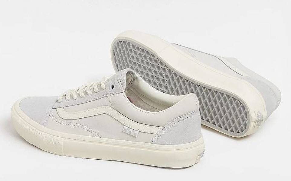 shoes Vans Skate Old Skool - Grey/Marshmallow - blackcomb