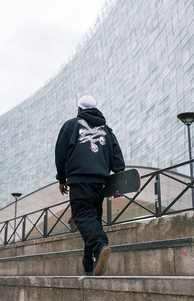 Dead Bod Official Zipped Hoodie – 'Hull Pongo' Mens Full-Zip, Black, City Culture By Continental/AWD