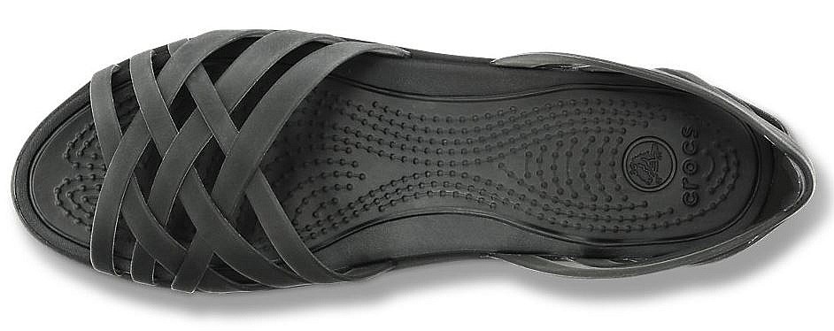 crocs huarache flat black