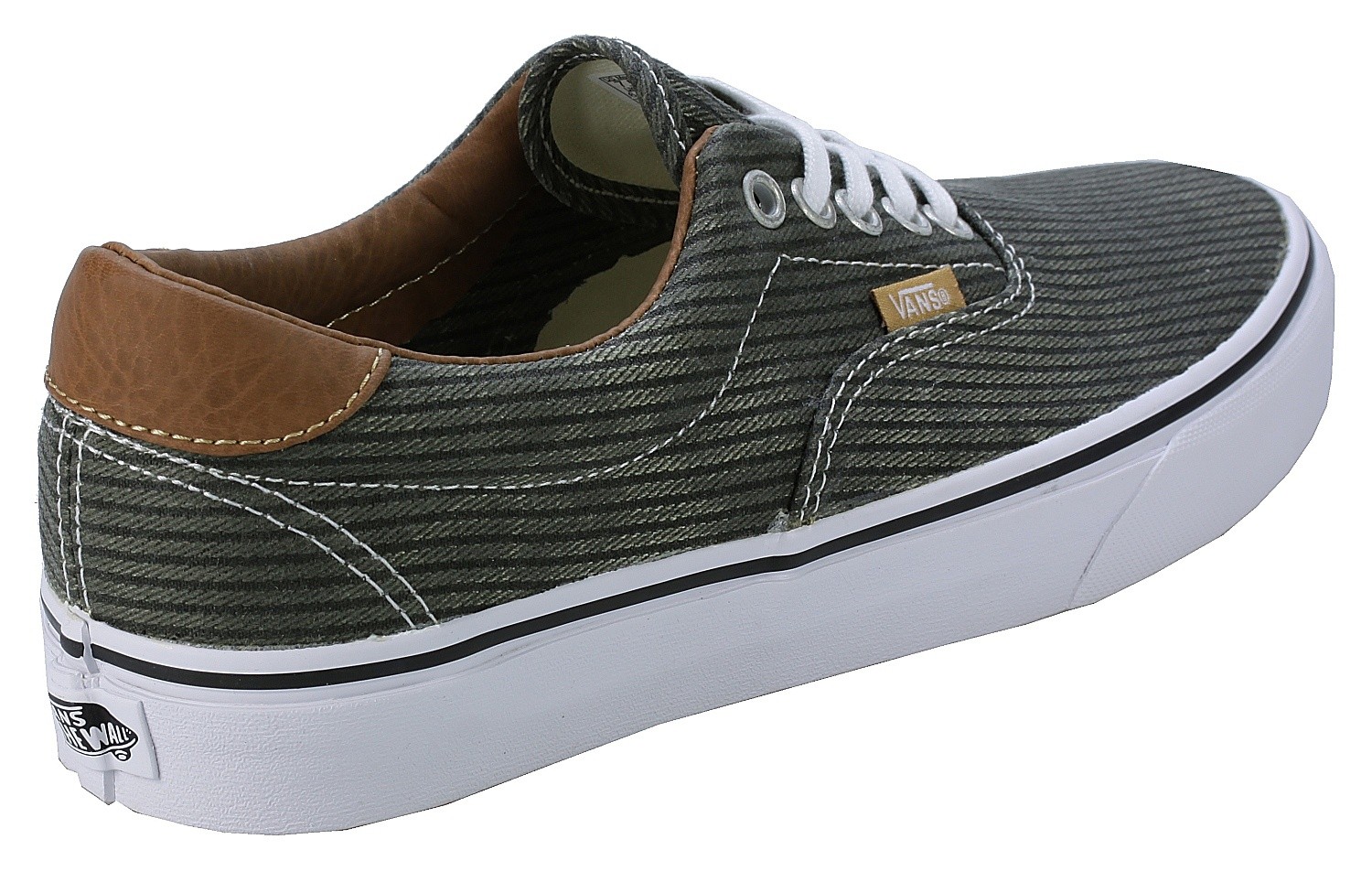 vans authentic checkerboard on feet