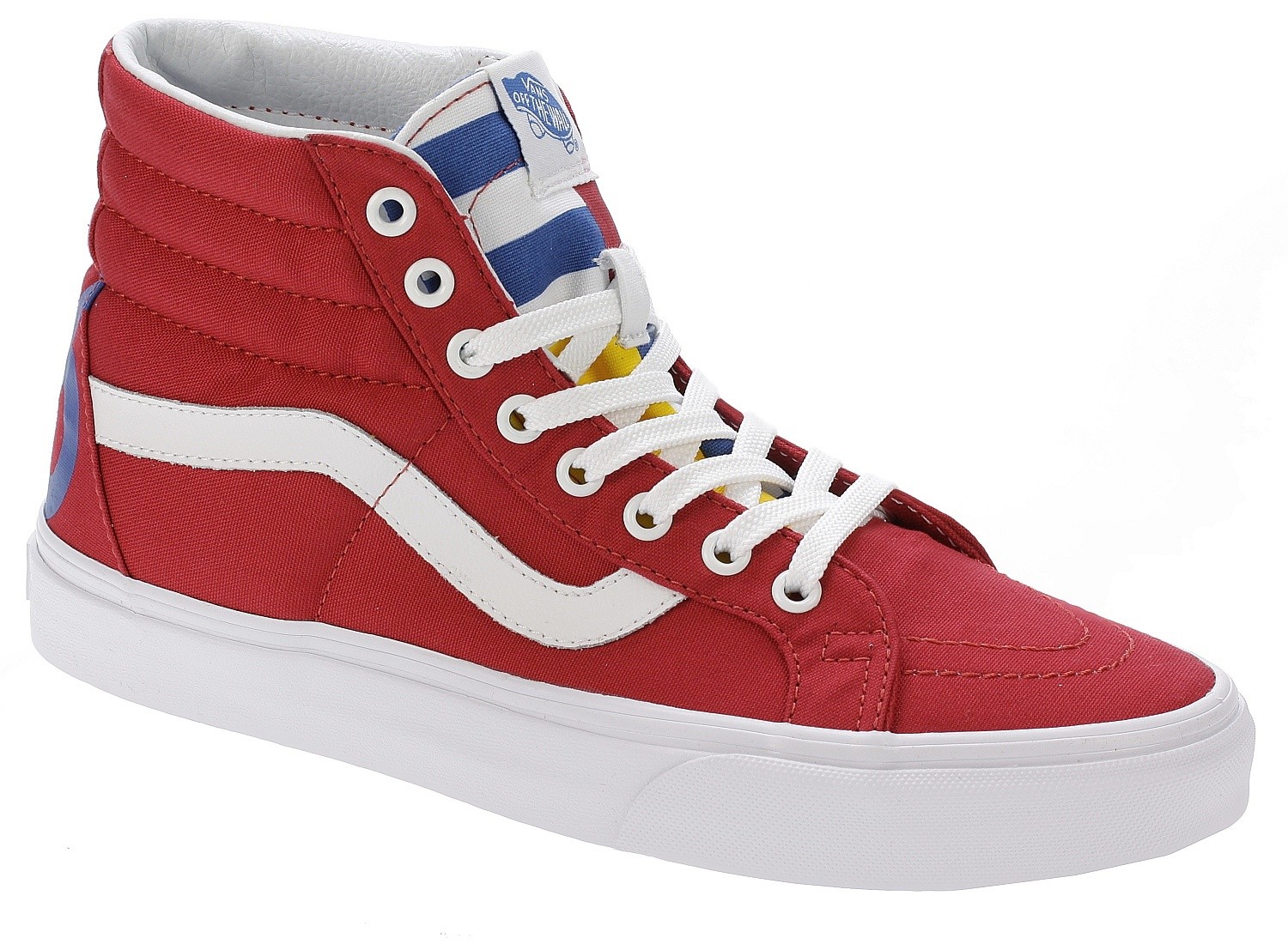 vans sk8 hi red blue