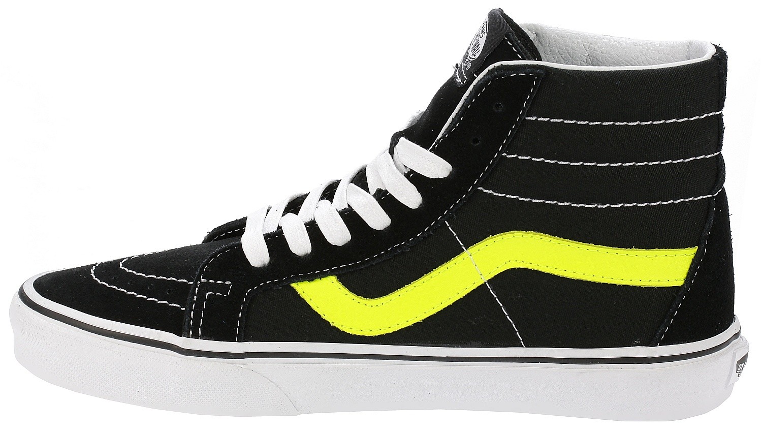 neon green vans sk8 hi