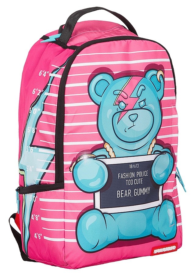 pink gummy money backpack