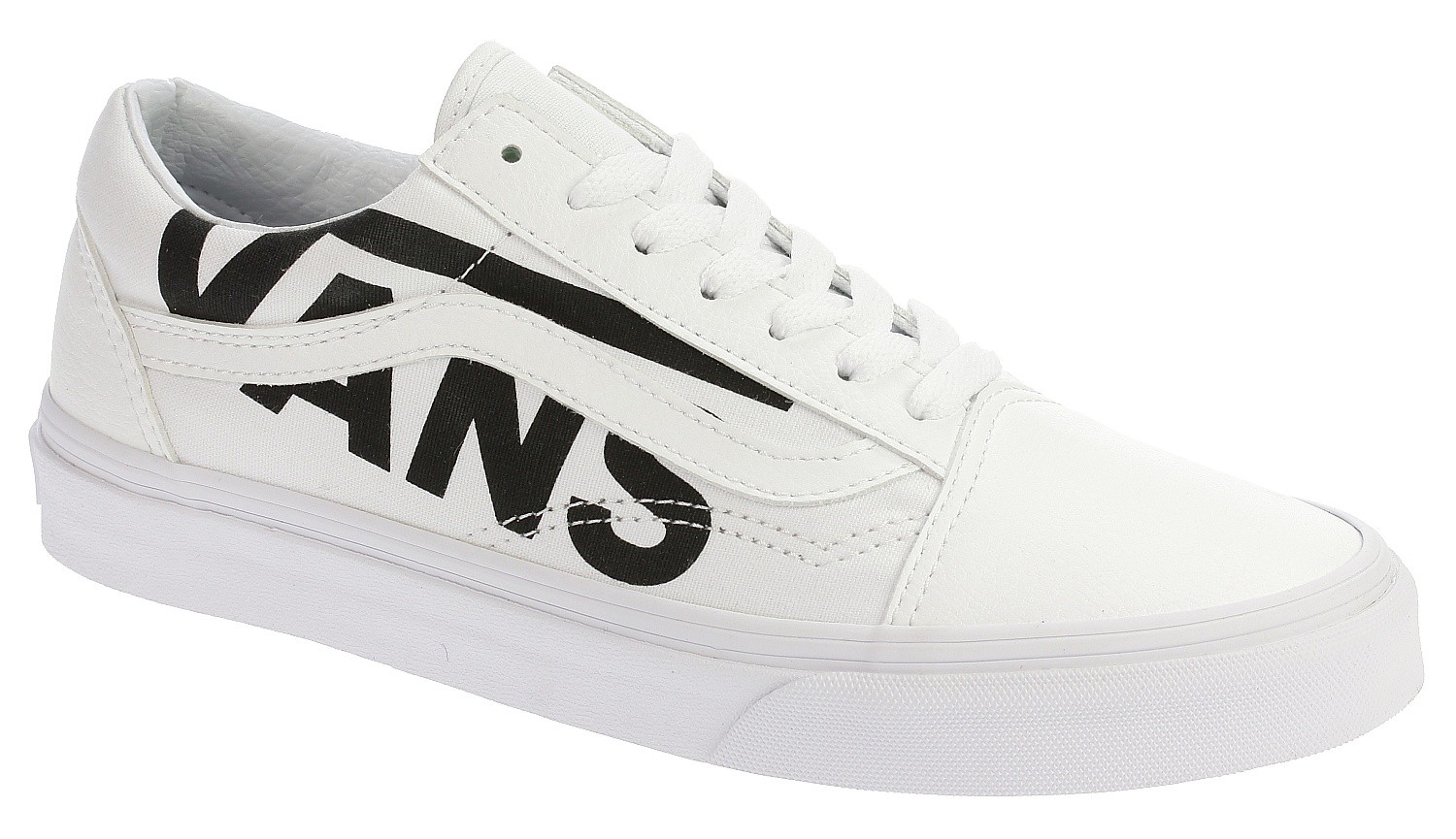vans old skool true white and black