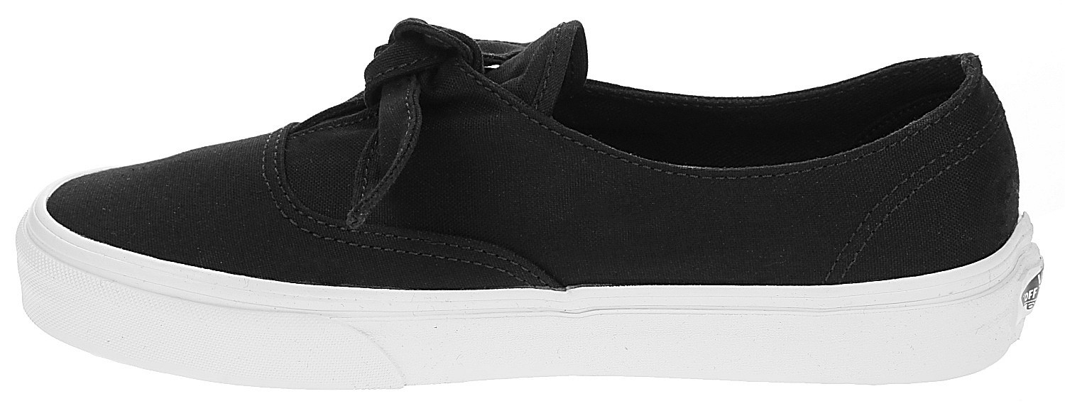 vans canvas authentic knotted black