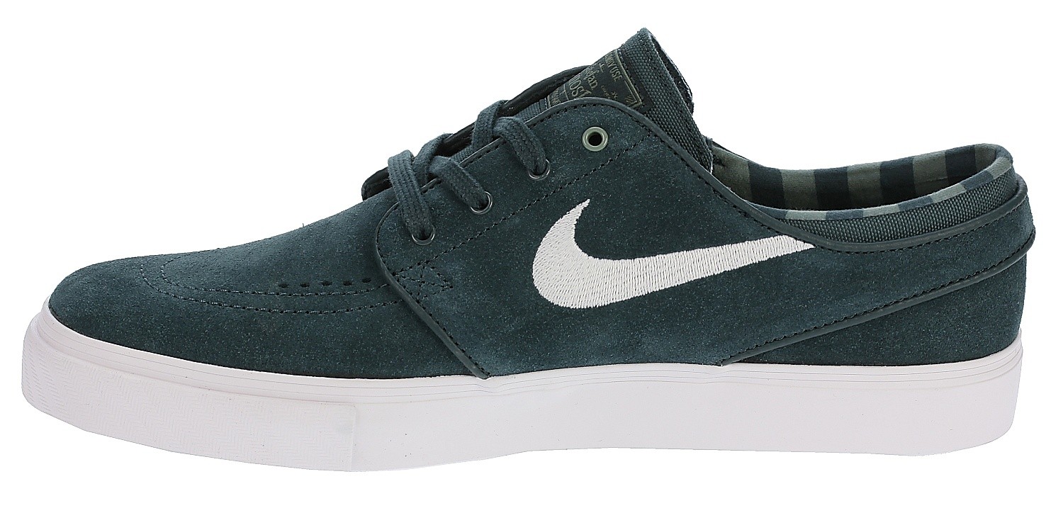 nike sb janoski deep jungle & white skate shoes