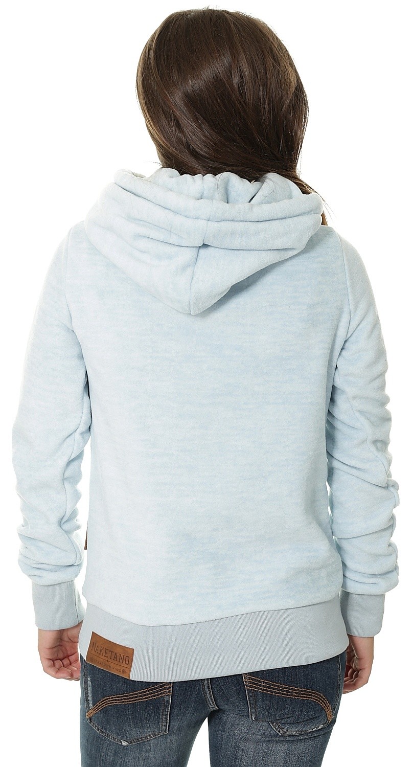 naketano glitzermuschi grey melange hoodie