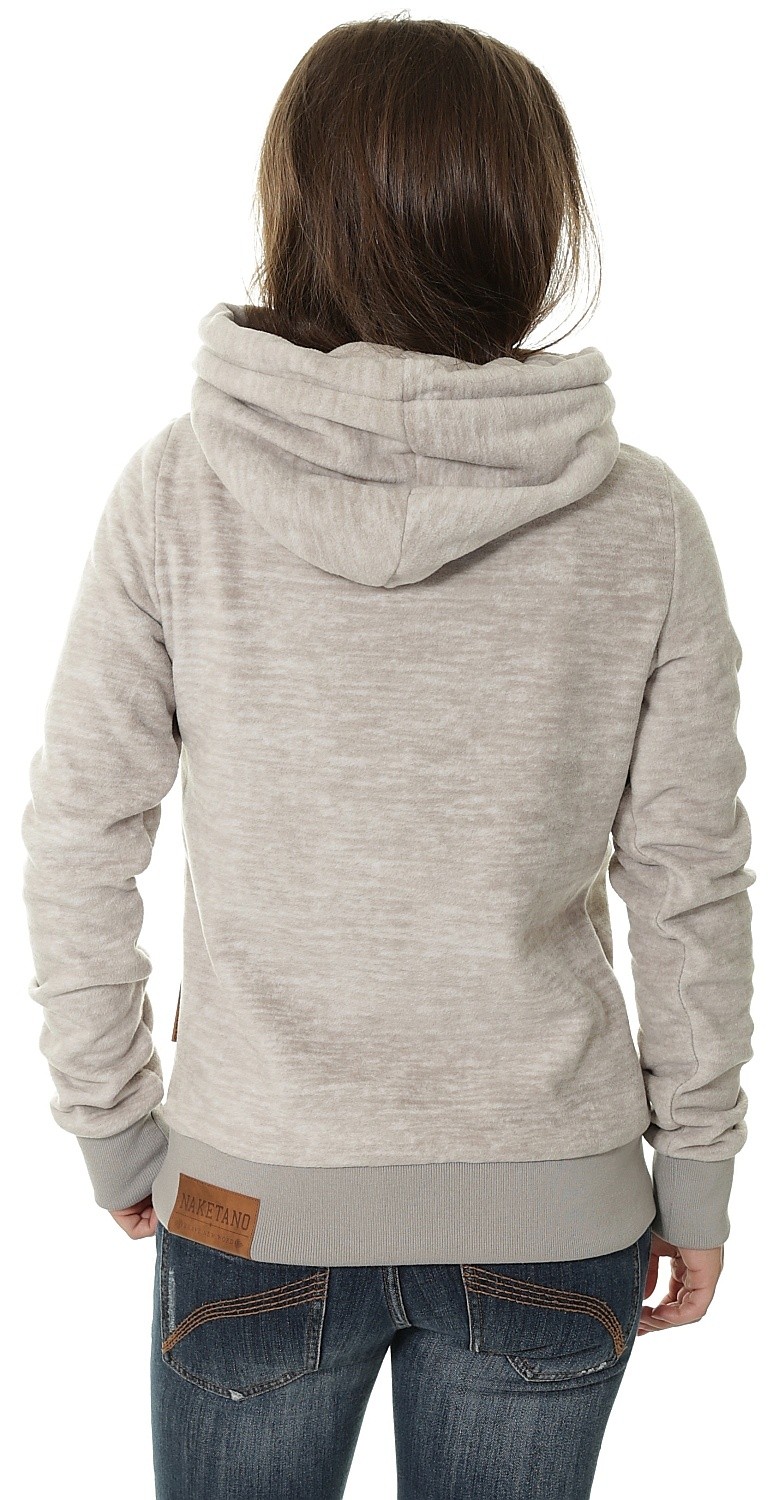 naketano glitzermuschi grey melange hoodie