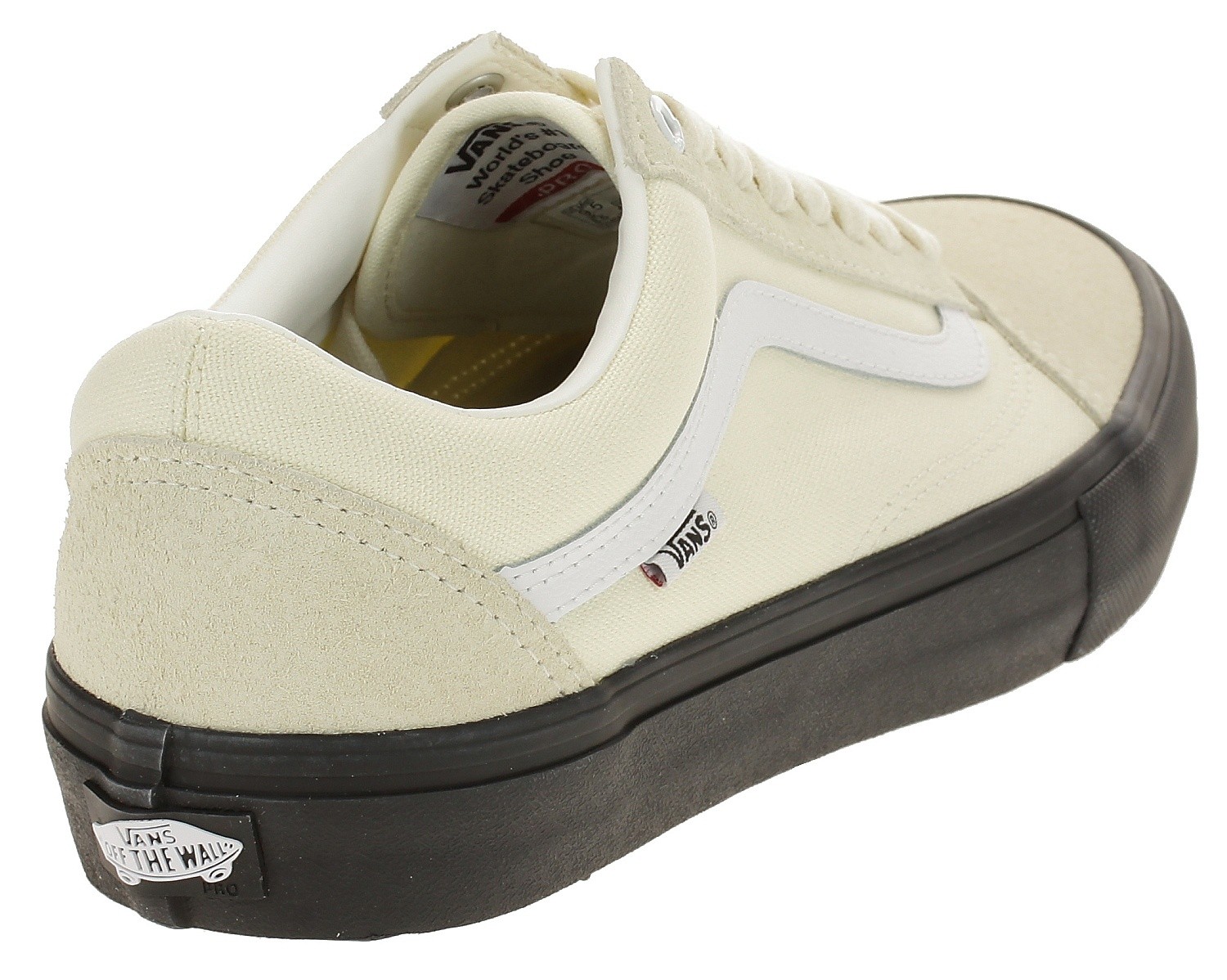 vans old skool pro classic white & black skate shoes