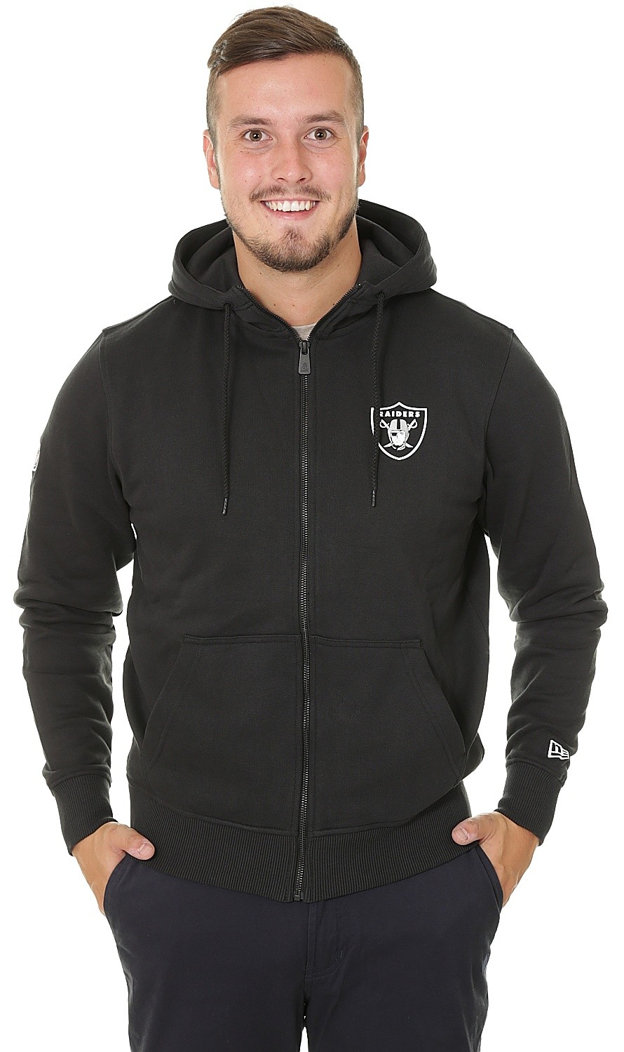 New Era Nfl Pop Mens Hoody Zip Oakland Raiders All Sizes