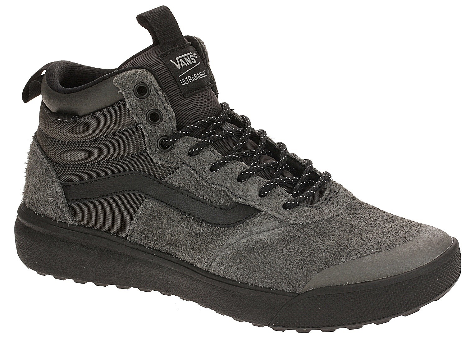 vans ultrarange hi mte peat black shoes