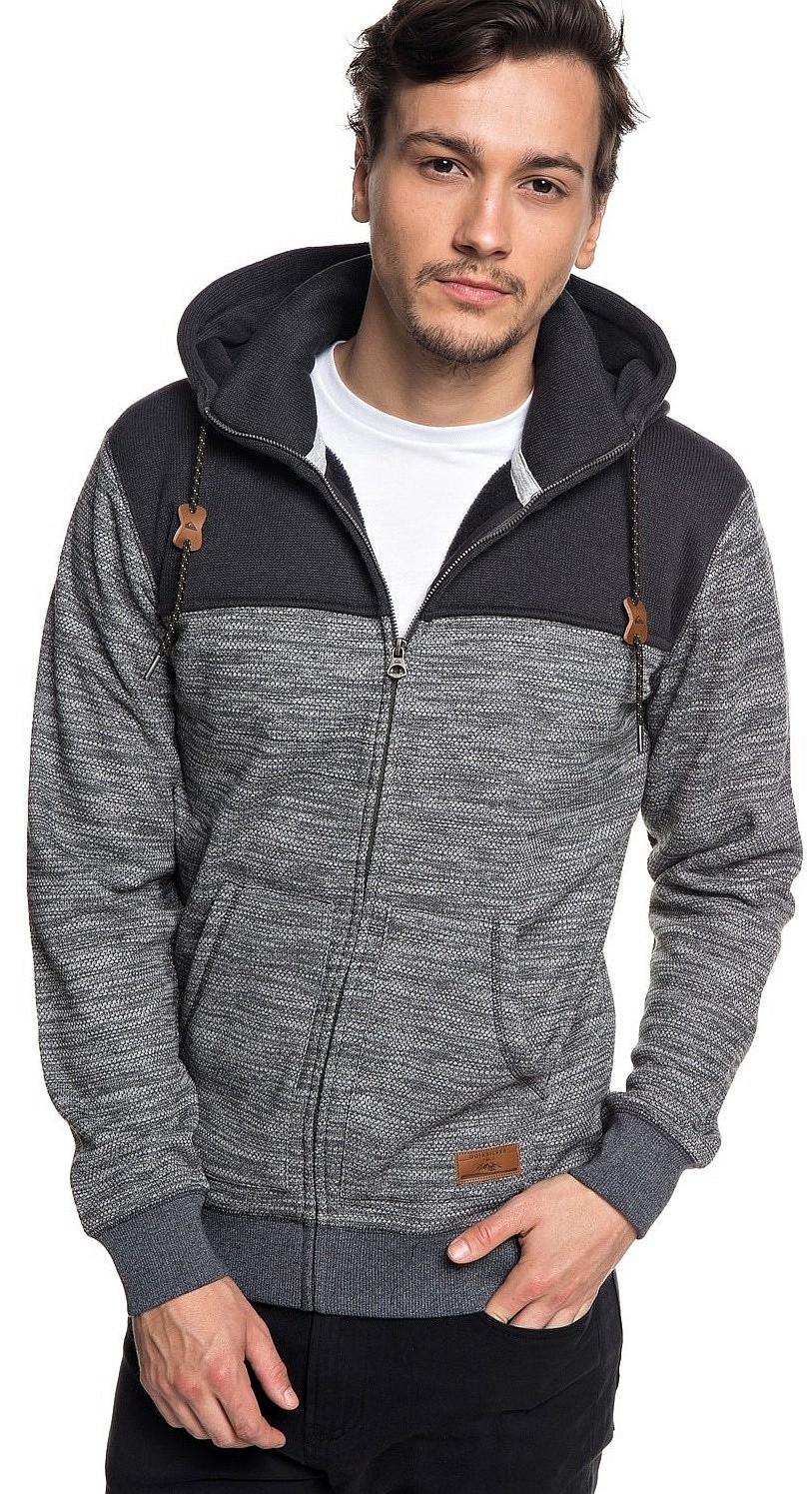 Zip Sweatshirt Heather Block Keller Men´s Krphdark Quiksilver Gray wFWFaZtnpq