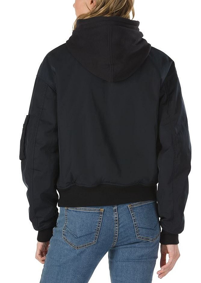 vans boom boom hood jacket black