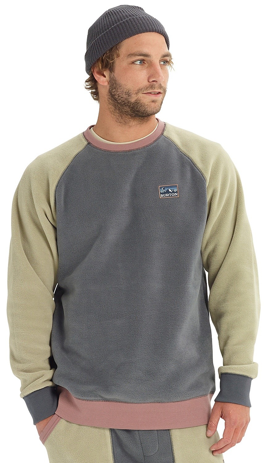 men's burton westmate polartec crew sweatshirt
