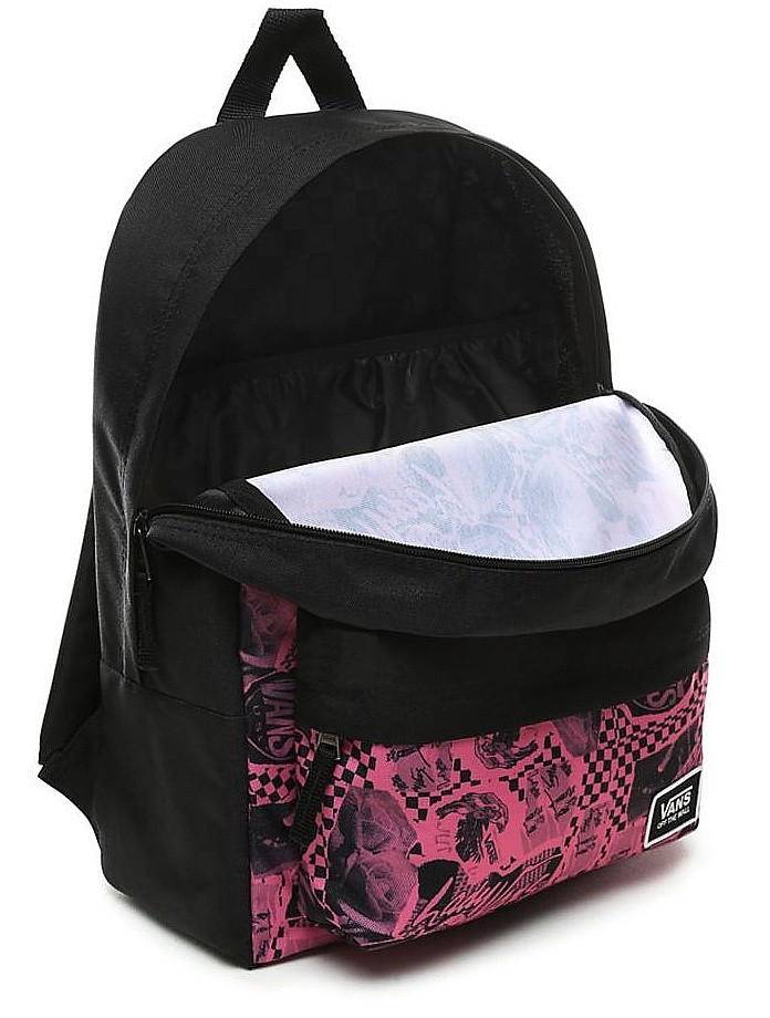 vans pink realm backpack