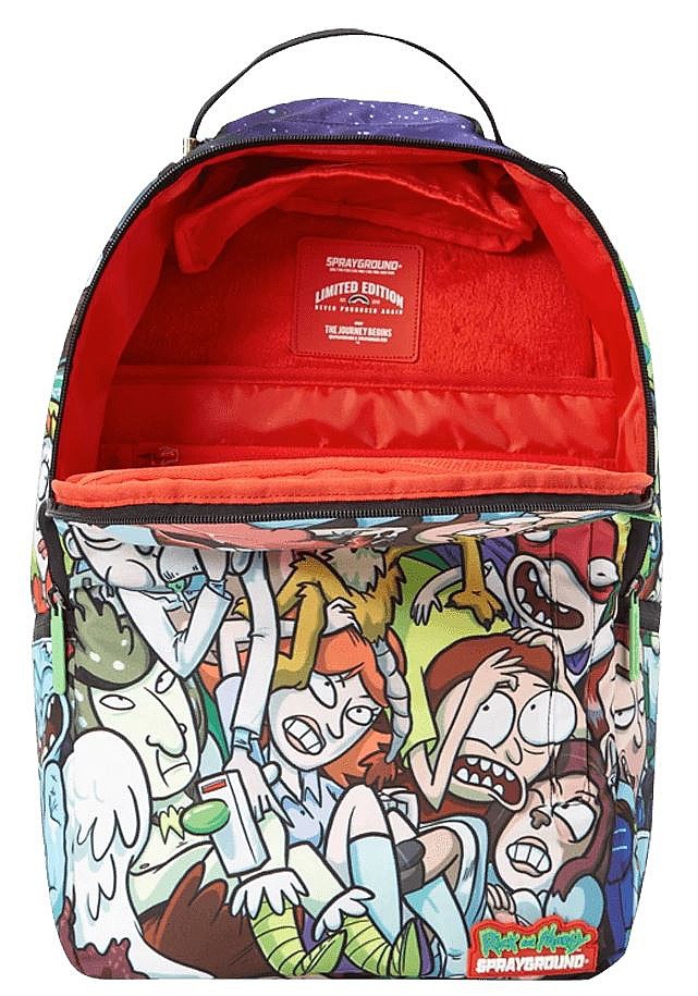 rick and morty sprayground bag