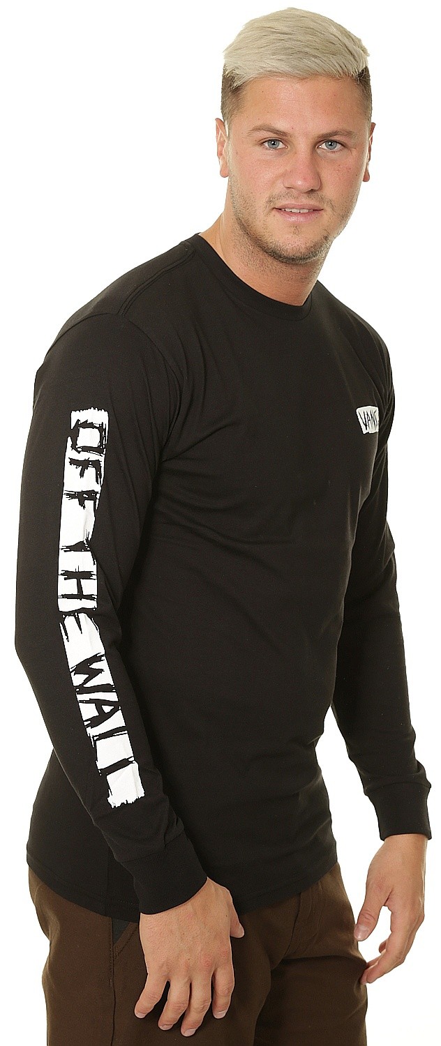 T-Shirt Vans Scratched LS - Black - men 