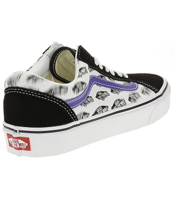 Shoes Vans Old Skool Blur Boards Black Royal Blue Blackcomb