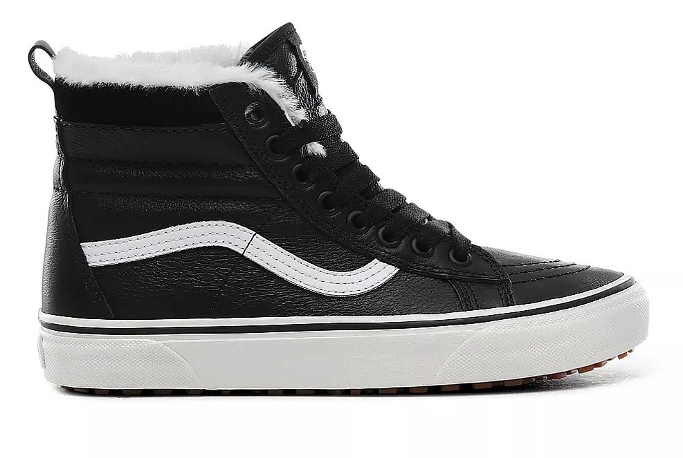 black leather vans size 10