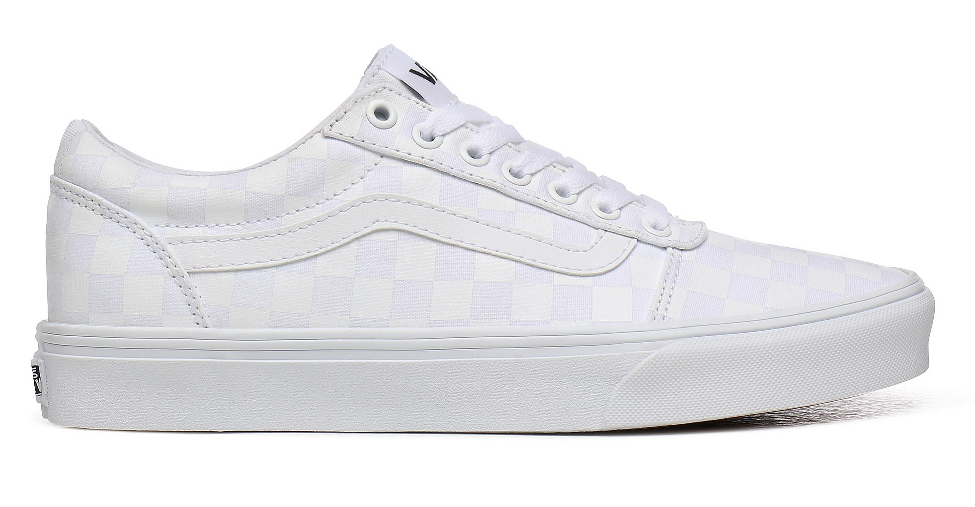 vans ward checkerboard white
