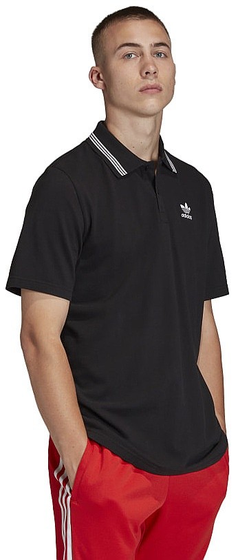 T-Shirt adidas Originals Pique Polo - Black - men´s - blackcomb-shop.eu