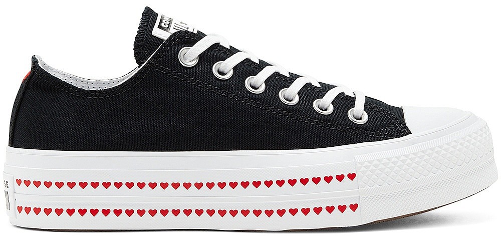 converse chuck taylor lift platform heart