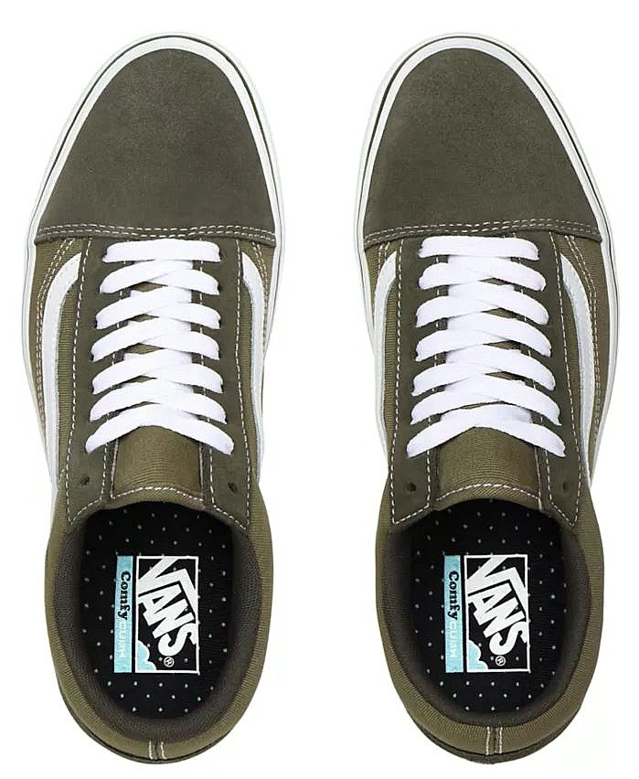 vans comfycush old skool leather