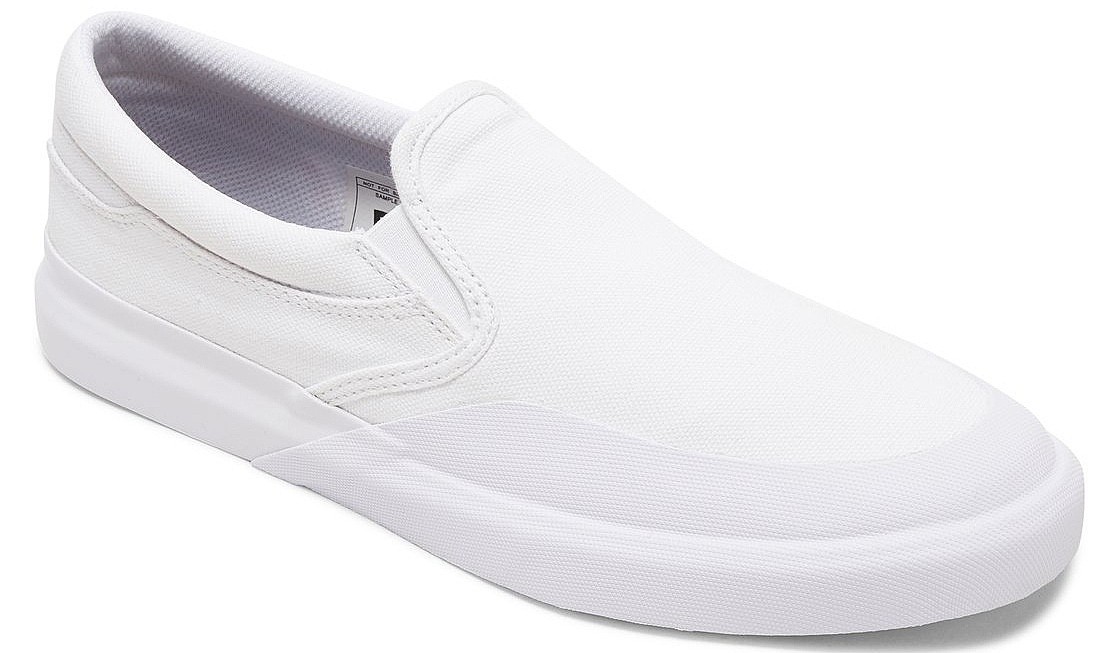 dc white slip on shoes