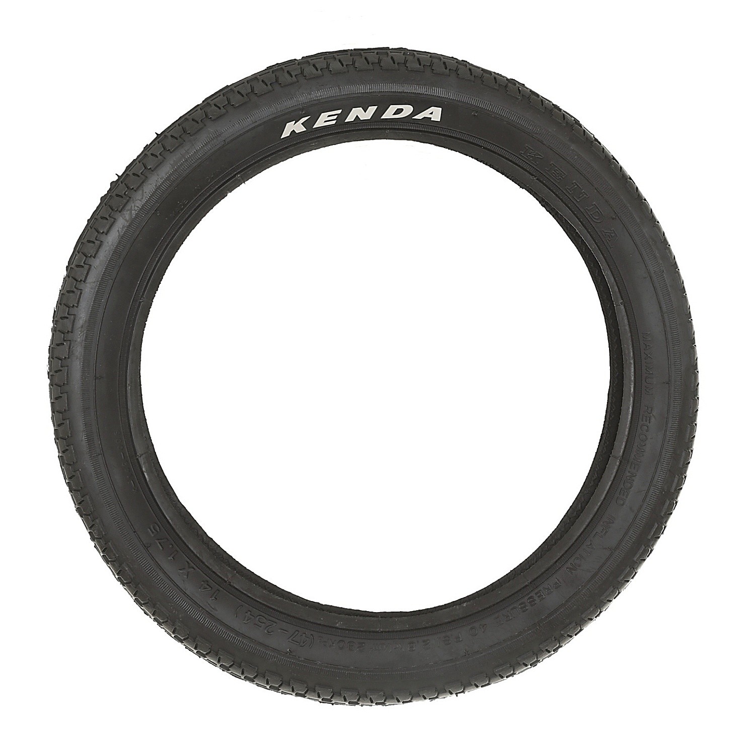 Tire Kenda 149/14"x1.75" drat - Black