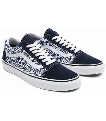 Vans off the wall blue shoes Clearance