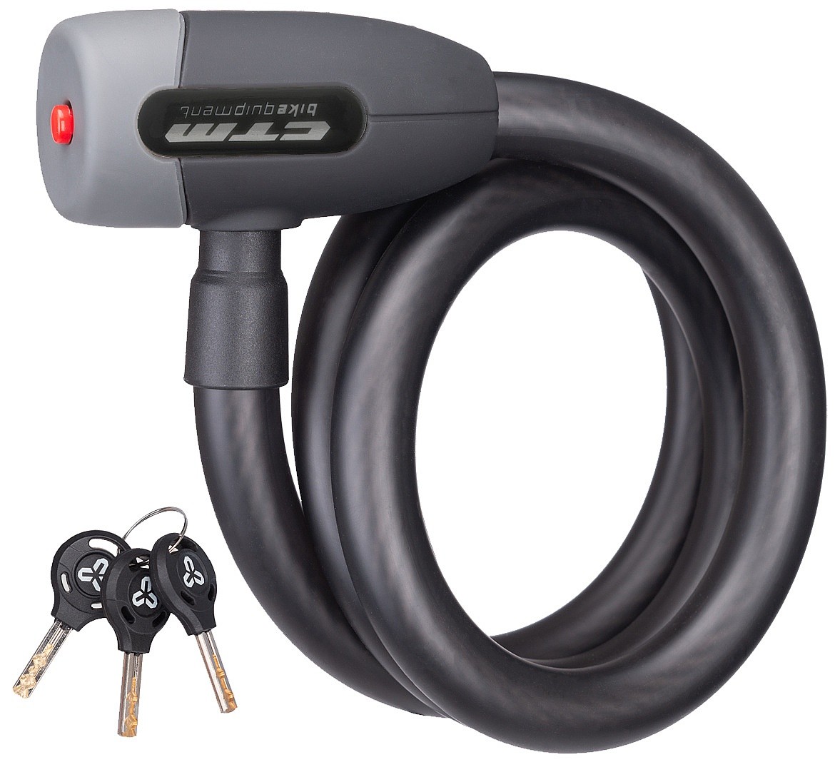 zámek CTM Cable 15x1000 - Matte Black/Gray