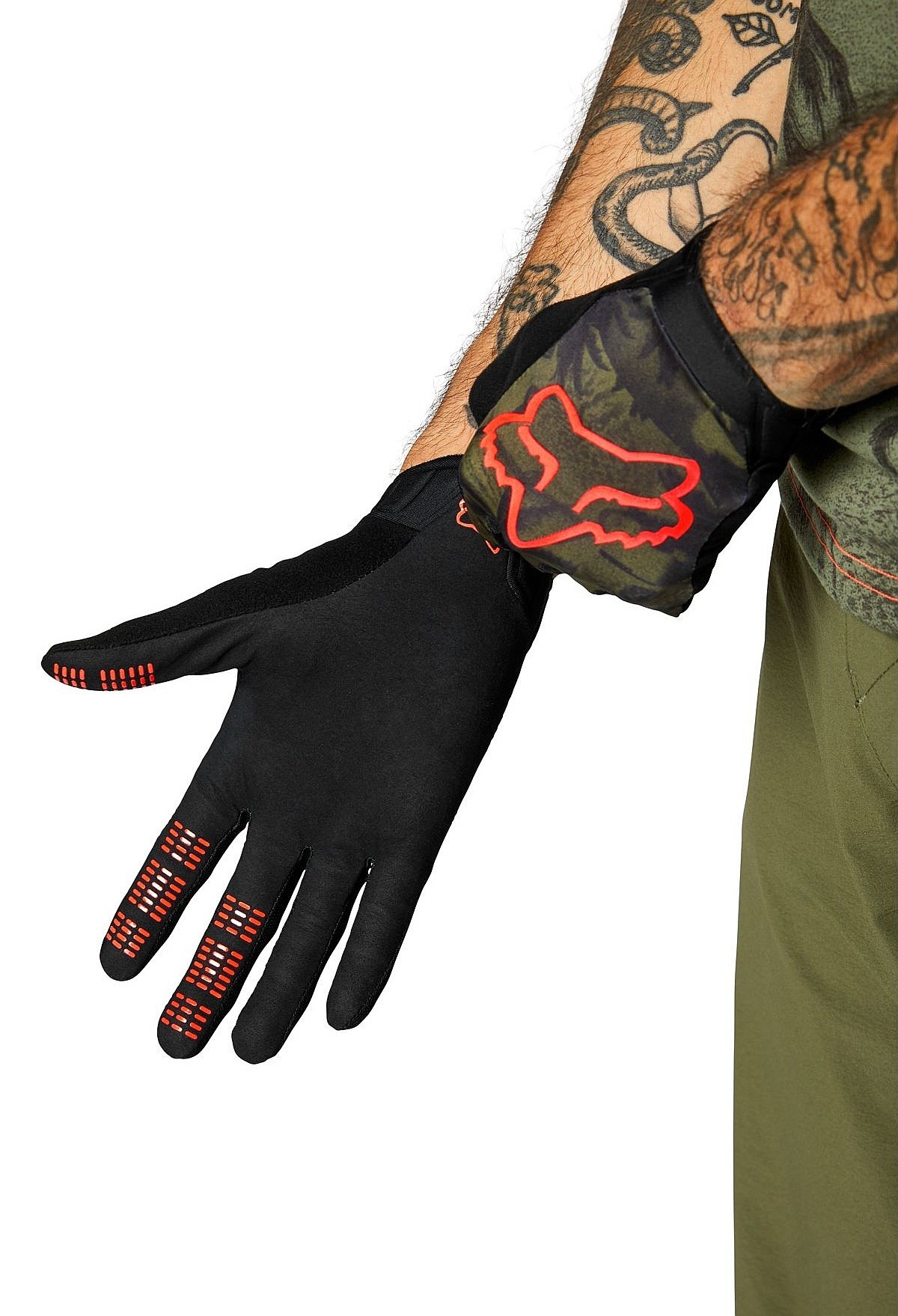 glove Fox Flexair Ascent - Olive Green - men´s