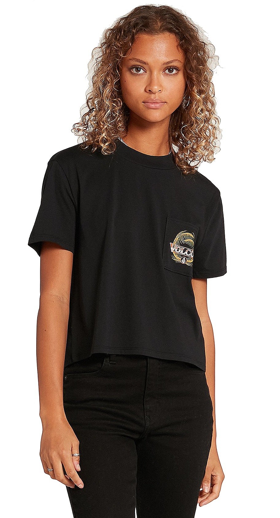camisa Volcom Pocket - Black women´s - blackcomb-shop.eu