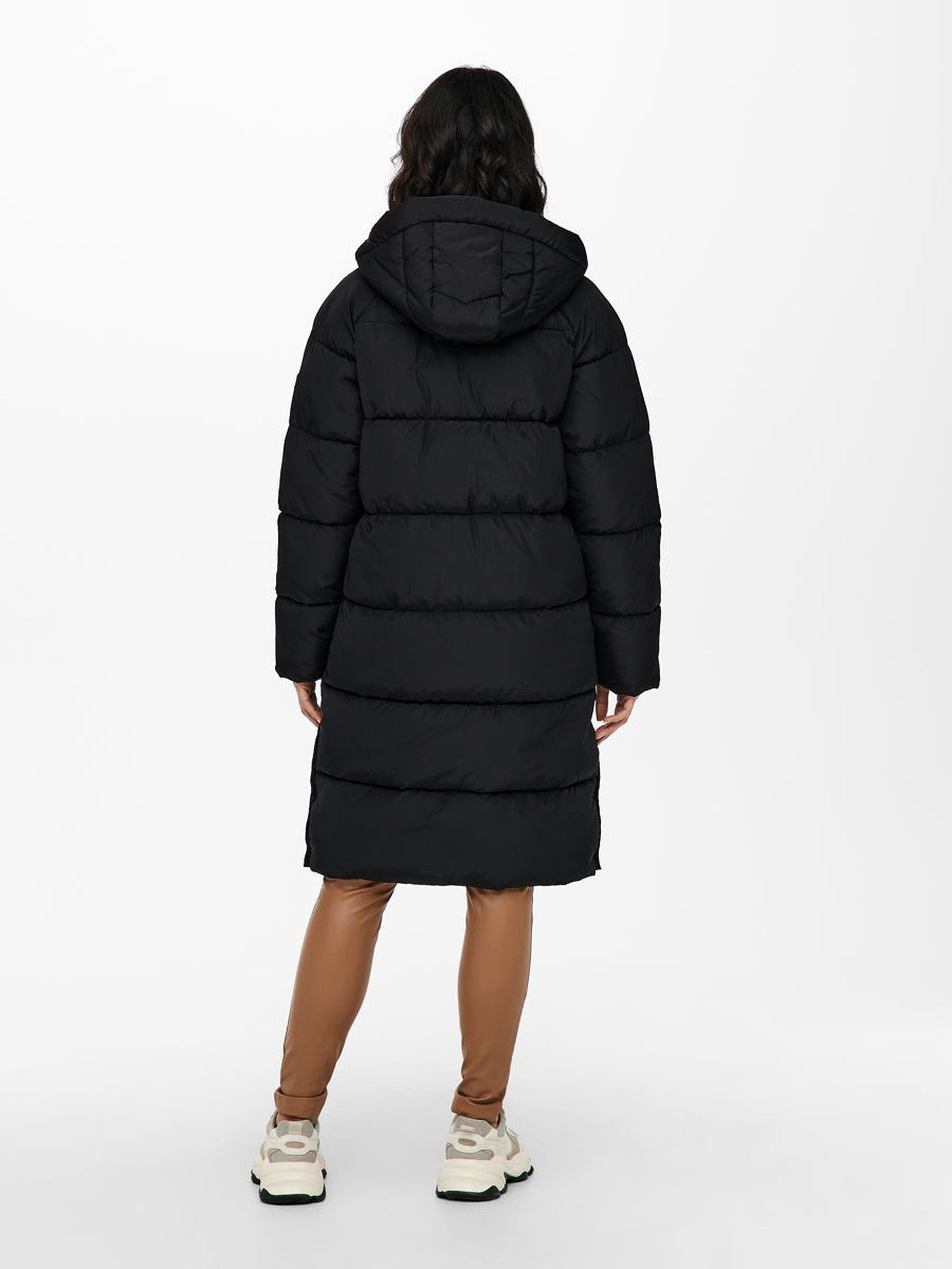manteau ONLY Amanda Long Puffer - Black - women´s