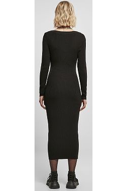 dress Urban Classics Long Knit/TB4526 - Black - women´s