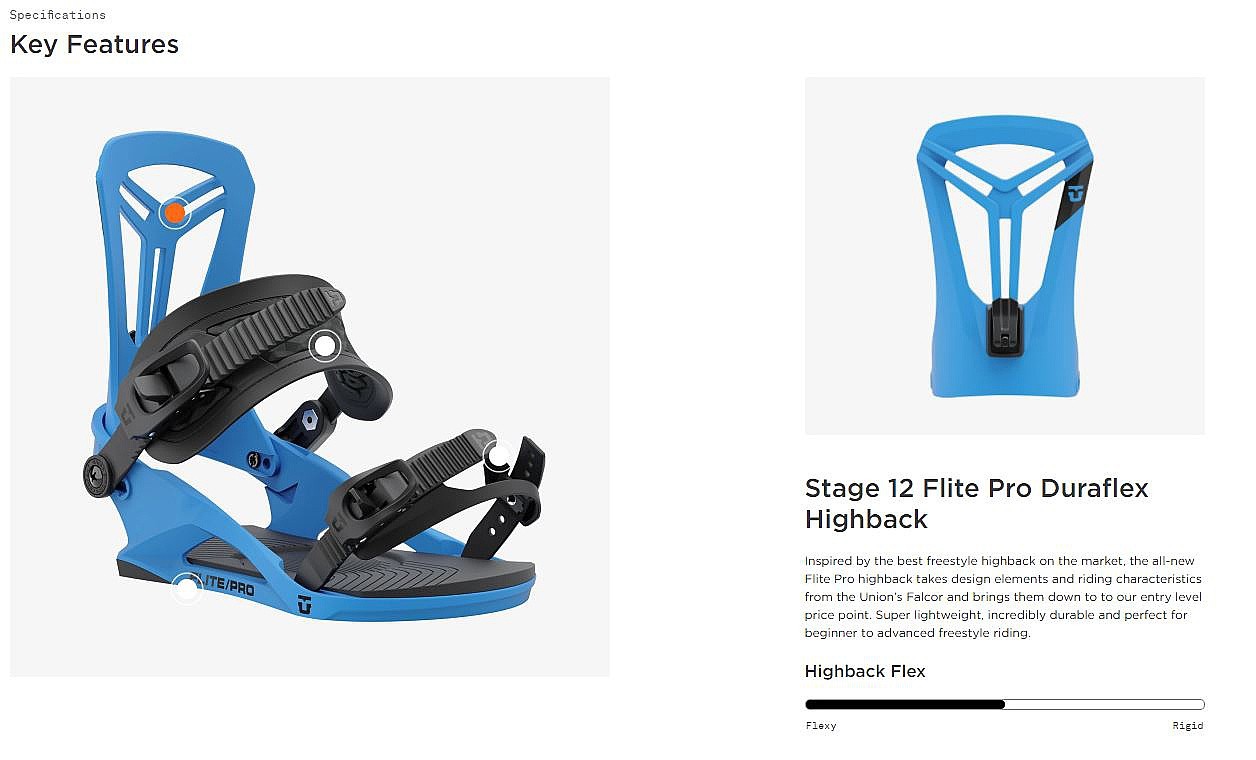 Binding Union Flite Pro White Men S Blackcomb Shop Eu