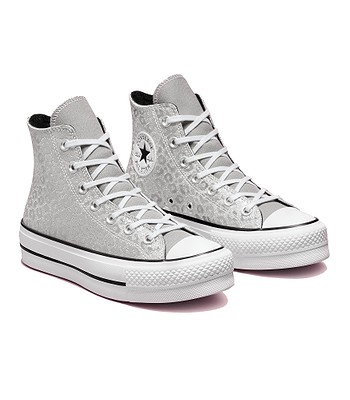 Converse platform silver glitter Clearance