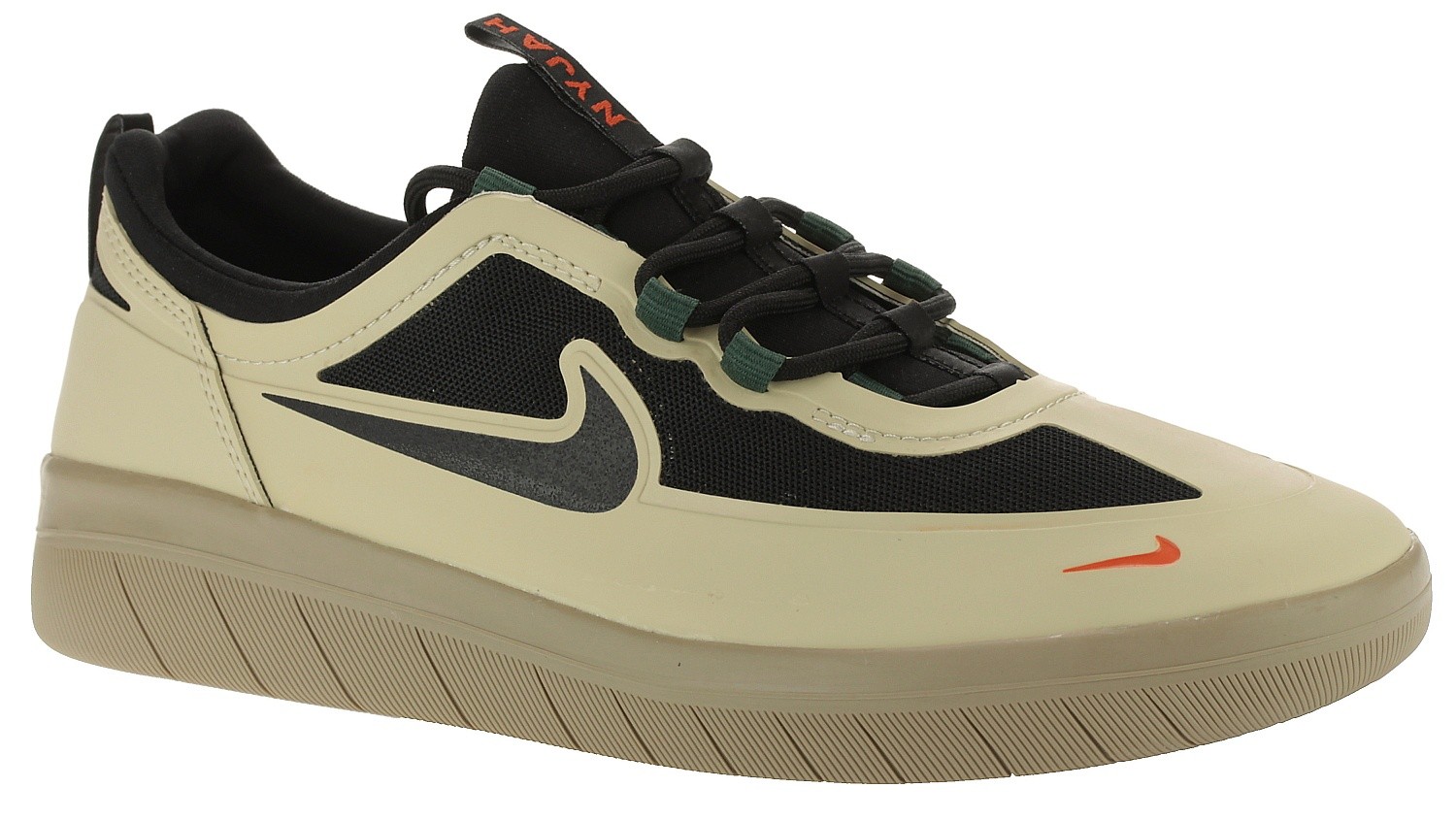 Schuhe Nike SB Nyjah Free 2 - Rattan/Black/Noble Green/Safety Orange