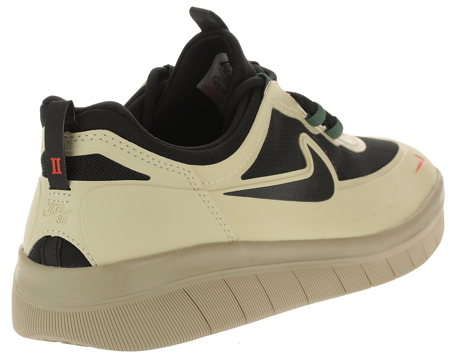 Schuhe Nike SB Nyjah Free 2 - Rattan/Black/Noble Green/Safety Orange