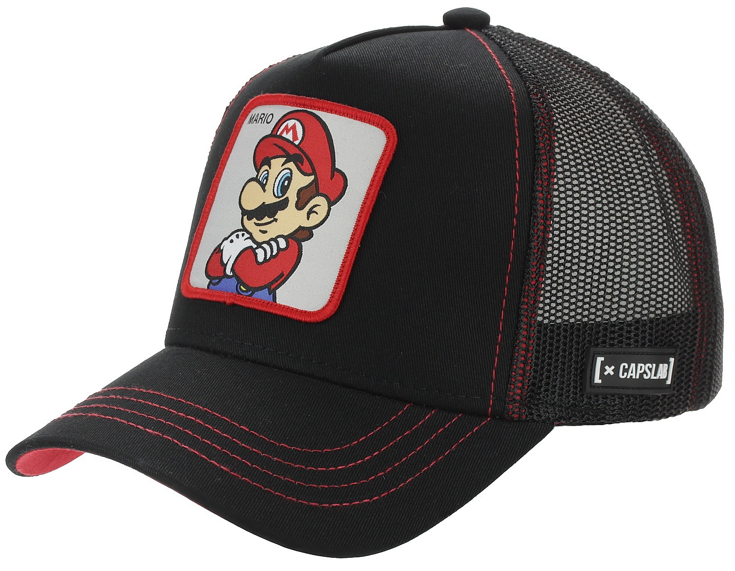 cap Capslab Super Mario Trucker - Mario/Black/Red - men´s - snowboard