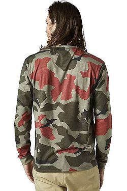 T-Shirt Fox BNKR Tech LS - Green Camo - men´s
