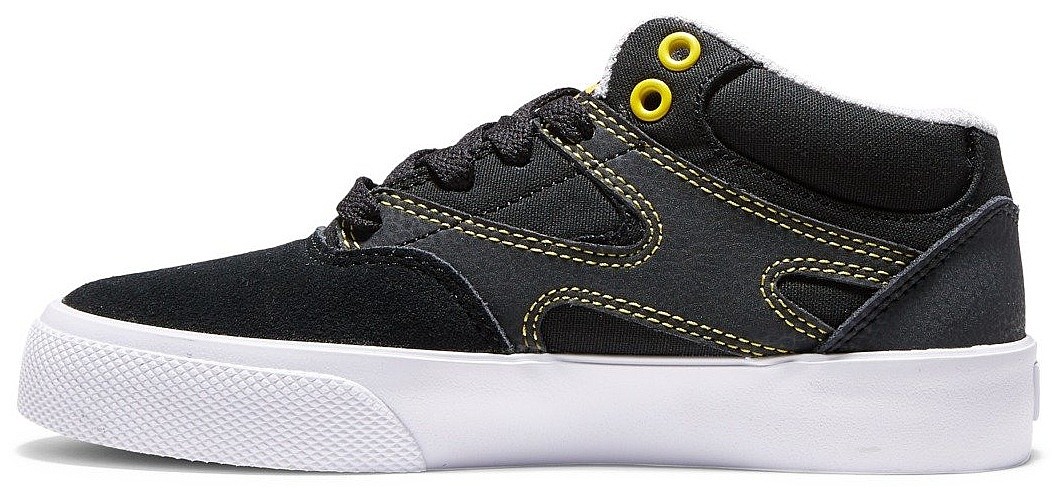 chaussures DC Kalis Vulc Mid - GY1/Gray/Yellow - unisex junior