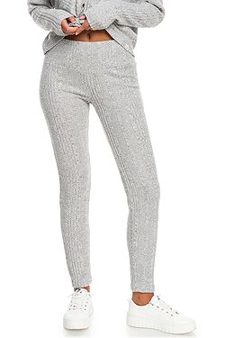 leggings Roxy Lazy Day - SGRH/Heritage Heather - women´s