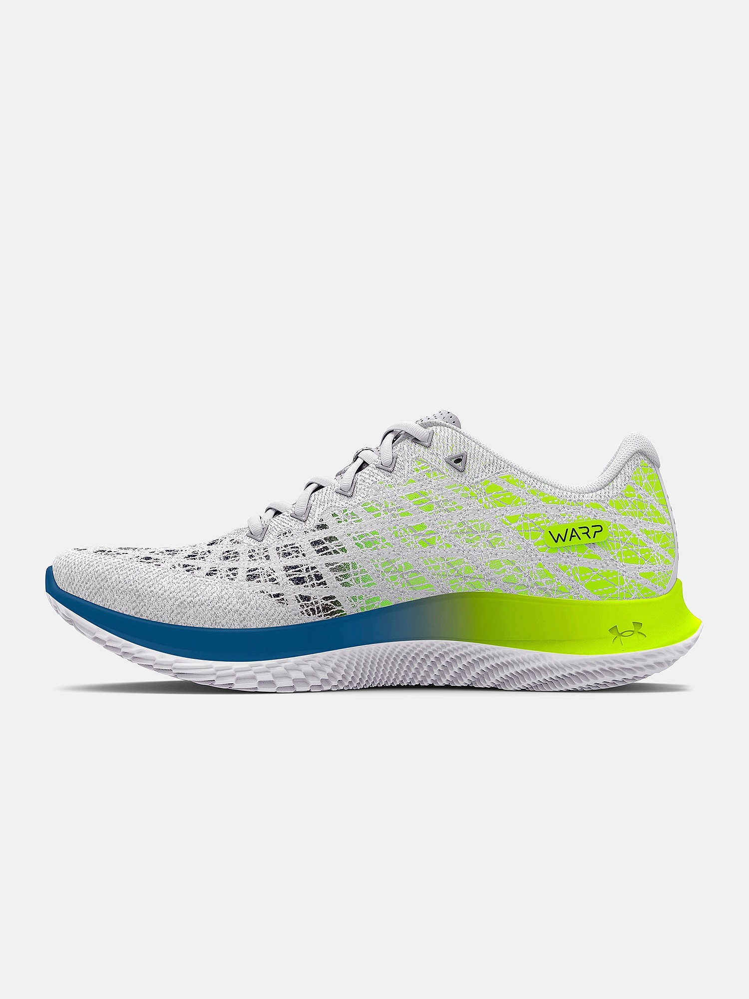 topánky Under Armour Flow Velociti Wind 2 Running - White/High Vis Yellow/ Cruise Blue