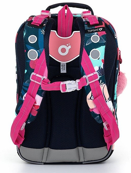 backpack Topgal COCO 22054 - G/Multicolor/Cat - girl´s