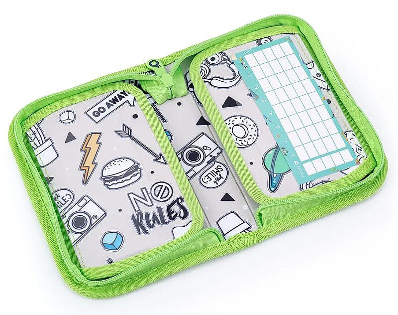pencil case Topgal PENN 22055 - B/Blue/Green - unisex junior