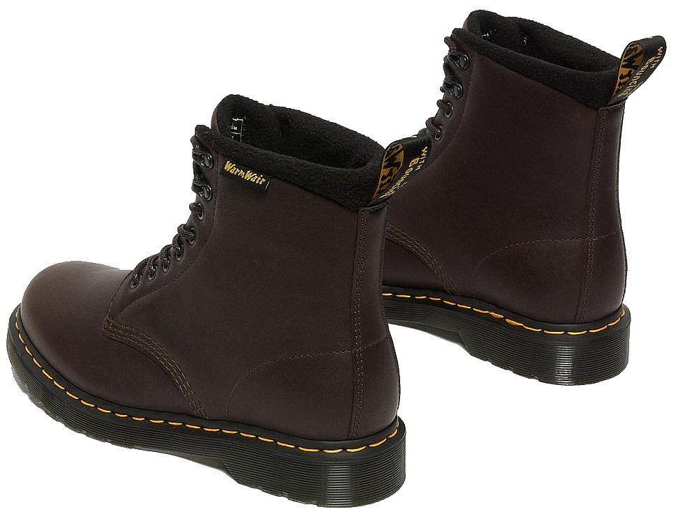 Dr Martens★1460 PASCAL WARMWAIR VALOR WP★DARK BROWN 1460 Warmwair Leather Lace Up Boots in Dark Brown | Dr. Martens