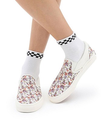 Vans classic slip on vintage floral marshmallow Clearance