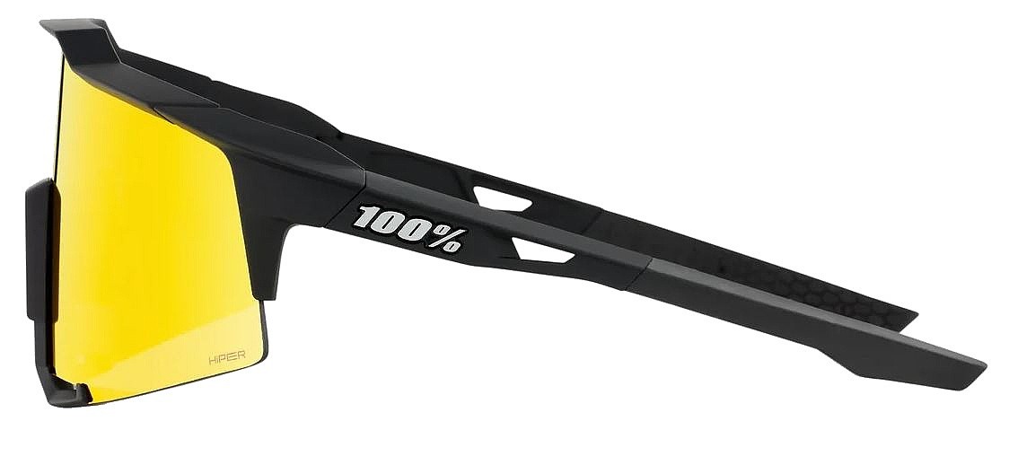 glasögon 100% Speedcraft - Soft Tact Black/HiPER Red Multilayer Mirror Lens